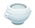 Mini Porcelain Soup Tureen (Case of 36), PacknWood - Small White Soup Mug Bowls with Lion Head Design (2.6 oz, 2.5" x 2") 210MBPLION
