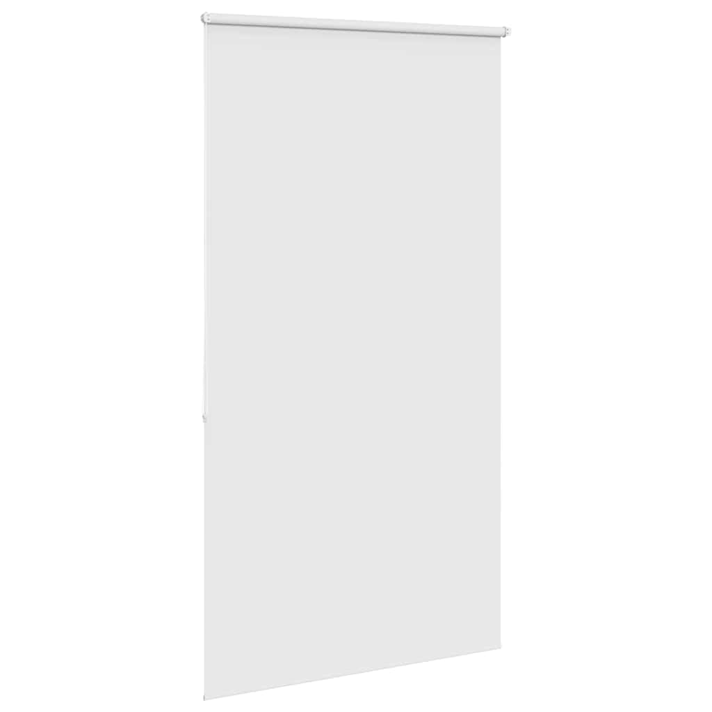 Cortina de ducha enrollable blanca 140 x 240 cm, PEVA, ancho de la tela 136 cm con riel de aluminio, protección visual, oscurecimiento, fijación sin agujeros para ventanas, baños e interiores