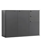 sideboard anthrazit hochglanz FÜSSE HOCH & LIEFERN LASSEN! Möbelhausbesuch, Schlepperei oder aufwendige Speditions-Terminfindung adé! Wir liefern deine Holz Kommode über den normalen Paketversand direkt an deine Wohnungstür. Lieferung in 2 Paketen, die ggf. zeitversetzt ankommen.