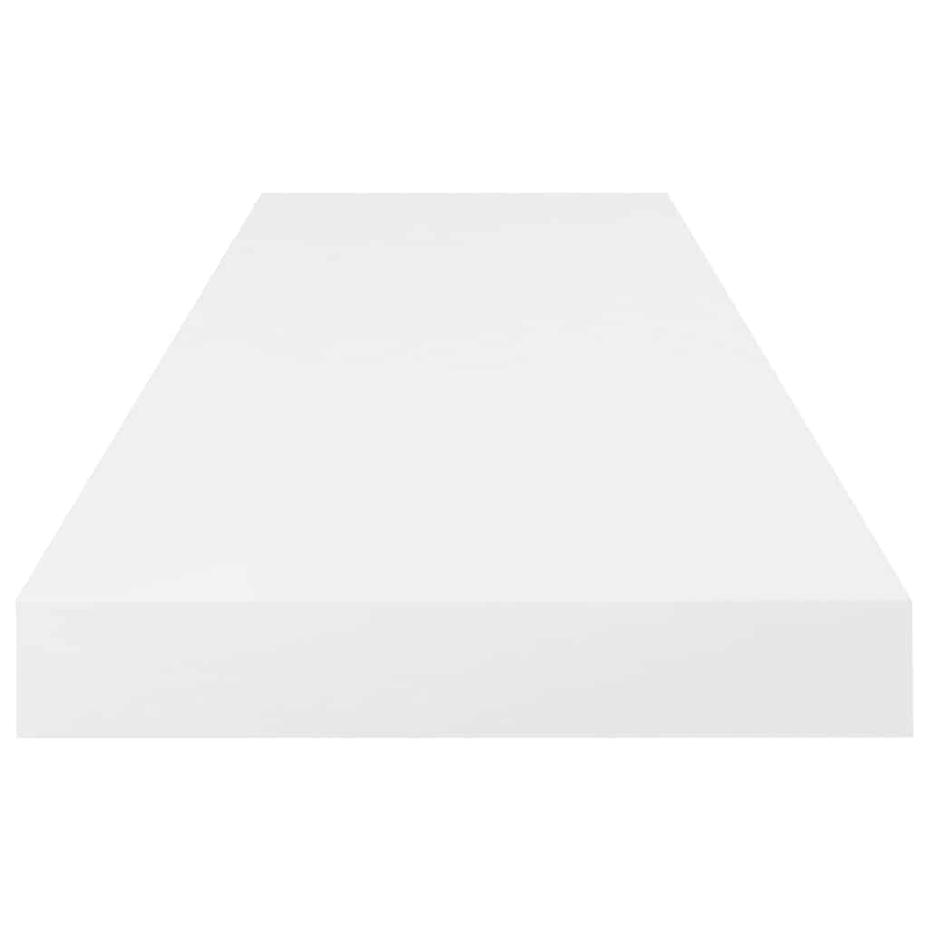 Genérico Estante Flotante de Pared 4 uds MDF Blanco Brillo 80x23,5x3,8cm,Mobiliario,Estanterías,Estantes y estanterías-323753