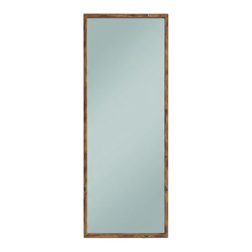 Image of Wakefit Decorative Rectangle Wall Mirror - 47 Inch | Metal Frame Wall Mirror for Living Room Bedroom Entryway Dressing Room Modern Home Decor & Gifting | Agbada Light Brown - 18.1x47.6x2 Inch