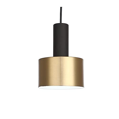 Plafonnier moderne loft suspension luminaire verre doré culot E27