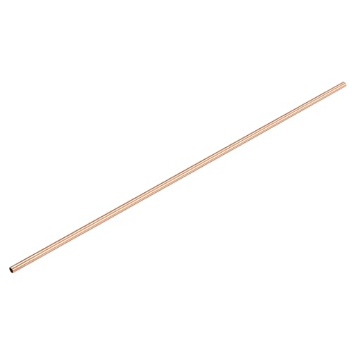 METALLIXITY Cobre Tubo (2 mm OD x 0,25 mm Pared T x 200 mm L) 4 Uds, Recto Tubo - para Hogar Mobiliario, Maquinaria, Bricolaje Artesanía