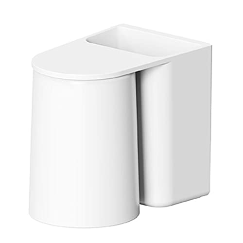 LUCHUAN 歯ブラシカップ 歯ブラシスタンド 歯ブラシホルダー 壁掛け 粘着式 歯ブラシ立て バスルーム収納 マグネット水切り 防塵衛生 省スペース 携帯便利 洗面台収納 (ホワイト)