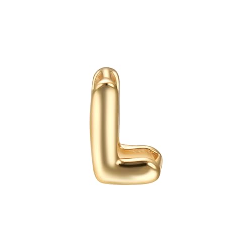 Aleasha Anhänger Buchstabe L Gold Namen DIY Kettenzubehör Zubehör für 1mm KetteNur Anhänger