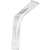 Ekena Millwork BKTM02X08X08LEPWH 2 inch W x 8 inch D x 8 inch H Legacy Steel Bracket, White Primer