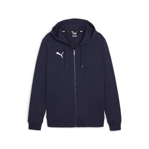 PUMA Herren Teamgoal Casuals Hooded Jacket Sweat, Puma Navy-puma White, XXL EU