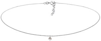 Elli Collana Collana Choker Ciondolo Solitario da Donna in Argento Sterling 925 con Quarzo Tormalina Elli Collana Collana Choker Ciondolo Solitario da Donna in Argento Sterling 925 con Quarzo Tormalina