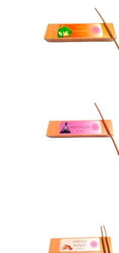 Incienso Artesano. Sin Carbón. Orgánico. Kit Meditación. Sándalo Blanco, Nag Champa y Meditación. www.artesaniaenergeticalaespiral.com