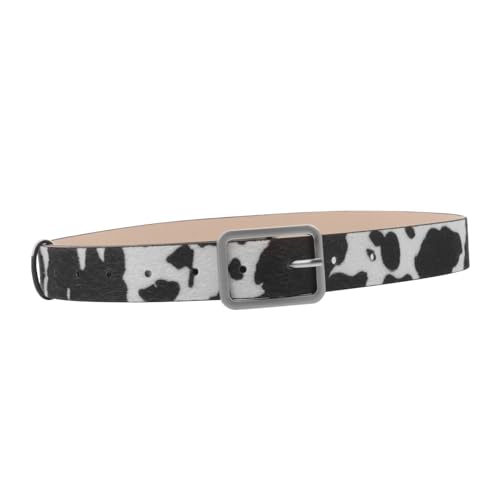 GALPADA Cow Print Waist women accessories wide leather belt ladies belt Belt- Fashion PU