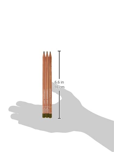 Image of Caran D'ache Luminance 6901.039 Colour Pencil Artist Colouring Pencils, Pack of 3, Colour: 039 Olive Brown