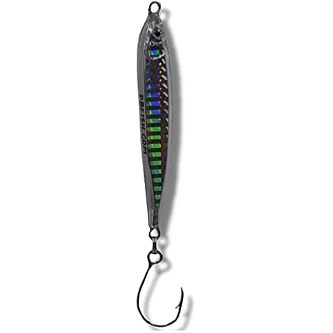 PBFish Epoxy Jig Fishing Lure for Albies Striped Bass Slow Pitch/Knife/Vertical Jigs Catch Many Species Saltwater Freshwater Fishing Jig Bottom Fishing Includes Single and Treble Hook Cover