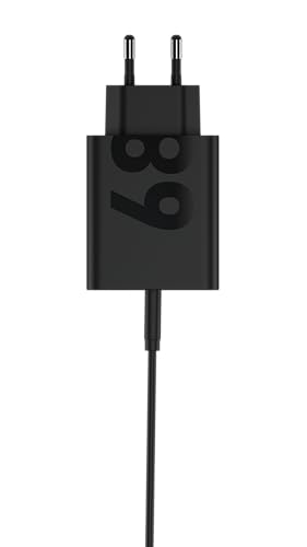 Motorola Chargeur Turbo Power 68W, Chargeur Universel USB Type-C Ultra Rapide, Câble inclu, Original Motorola Charger, Matte Black