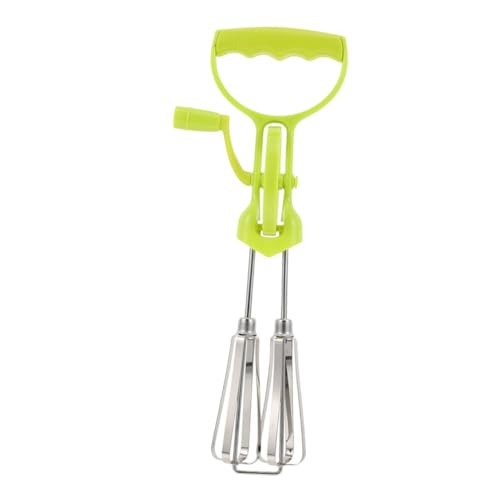 FUNOMOCYA Hand Crank Stainless Steel Egg Beater Plastic Handle Multi-functional Manual Mixer for Effortless Egg Blending and Cooking The Kitchen