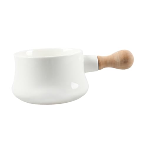 Alipis Ciotola Per Zuppa In Porcellana Con Manico In Legno Ciotola Per Ramen Ciotole Per Pasta Ciotole Piccole Piatto Da Dessert Ciotole Per Zuppa Con Manici Ciotola