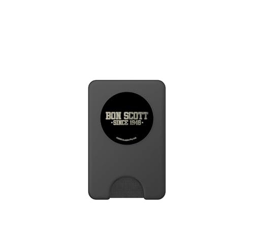 PopSockets PopWallet Bon Scott para MagSafe con Tarjetero Blindado y Soporte Integrado Retro 2