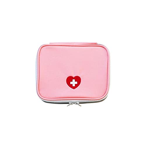 Image of HomeSoGood Medical Storage Bag Large Capacity Emergency Kits Bag Home Storage Pill Storage Bag Household Outdoor(pink)