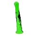 Multi Color Soft Flexible Animal Artificial Horse Dildo Silicone Dildo Toy Adult Sex Toy for Women with Suction (Green+Black)