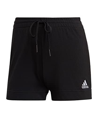 Adidas Damen Shorts Essentials Slim 3-Stripes Schwarz Weiß XS