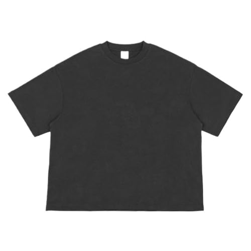Unisex Gothic Oversized Cheetah Tee Man Y2k Rapper Emo Short Sleeve Alt Baggy Top 90s Hip Hop Grunge 2000s Clothes (Black02,X-Large)