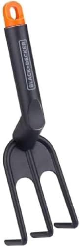 BLACK+DECKER Rastrillo de Mano - Mango ergonómico - Estable y Flexible - Negro