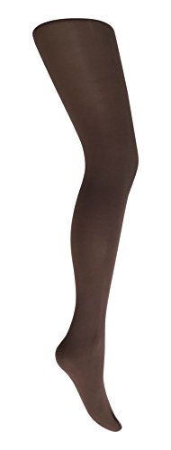 MYSASI Medias opacas de 40 denier para niñas – Edades 6–14 – Medias coloridas para niñas – Suaves, elásticas y duraderas – Perfectas para uniforme, casual, fiesta y ropa de baile, marrón oscuro, 9-11