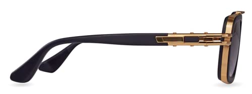 Dita LXN-EVO Matte Black Yellow Gold/Dark Grey To 54/19/145 unisex Sunglasses4
