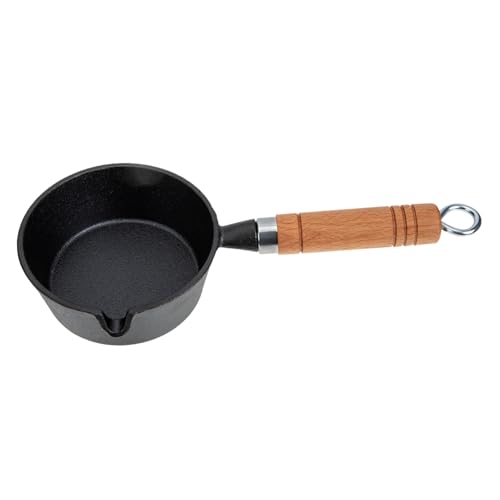 KOMBIUDA 迷?鉄製小型フライパン 長柄付き キッチン用卵焼き器 高耐熱 調理効率向上 省エネ設計 家用揚げ物鍋