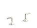 Kohler 27010-4-SN Occasion Double-Control Deck-Mount Bathroom Faucet Handles, Bathroom Sink Faucet Handles, Vibrant Polished Nickel