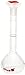 Vitlab Class B PMP Volumetric Flask with PP NS Stopper, 50ml Capacity (Pack of 6)