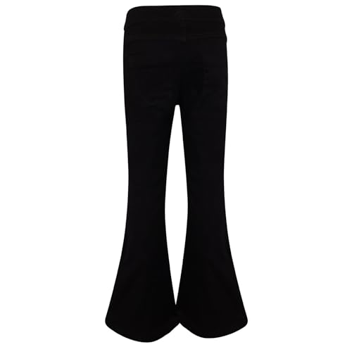 Girls Denim Jeans Comfort Stretchy Jeggings Bell Bottom Ripped Flared Pants Trendy Fashion Jeans for Girls2