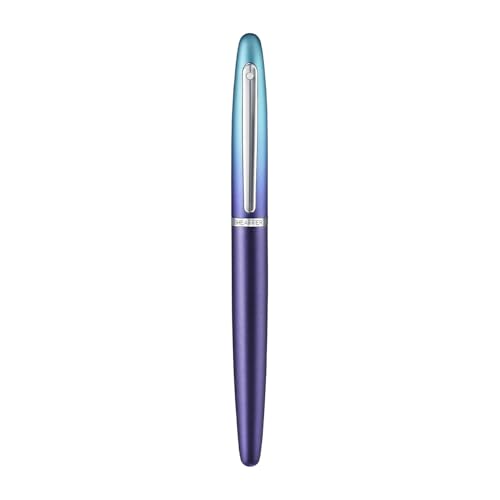 Image of Sheaffer Expressions VFM 9430 Blue and Purple Pearlised Gradient Fountain Pen with Chrome Plated Trims - Medium