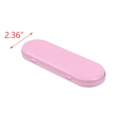 Image of T Tulead 5PCS Tinplate Box Containers Pencil Case Empty Hinged Tins Storage Organizer Box for Pens Brushed Tools Pink
