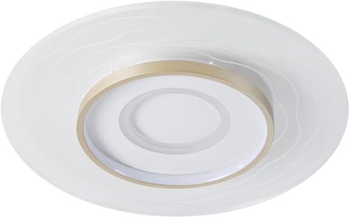 Plafonnier encastré moderne télécommande LED variable métal blanc