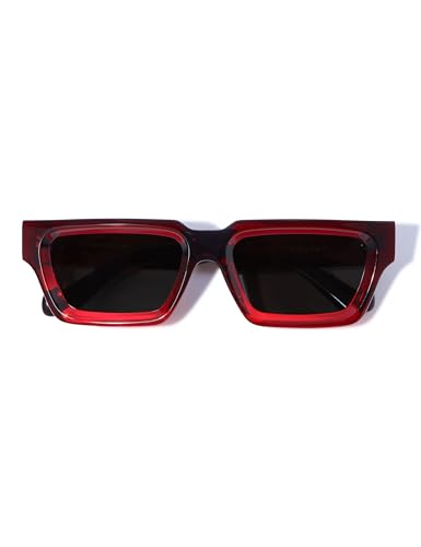 Image of Roneyee Rectangle Sunglasses Men Women Trendy Retro Sunglass UV Protection Fashion Acetate Stylish Square