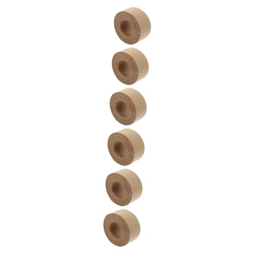 KALLORY 6 Piezas cinta de papel kraft escribible butilo rellenar dispensador agua packing tape waterproof tape accesorios de embalaje cinta de embalaje de papel kraft cinta para embalar