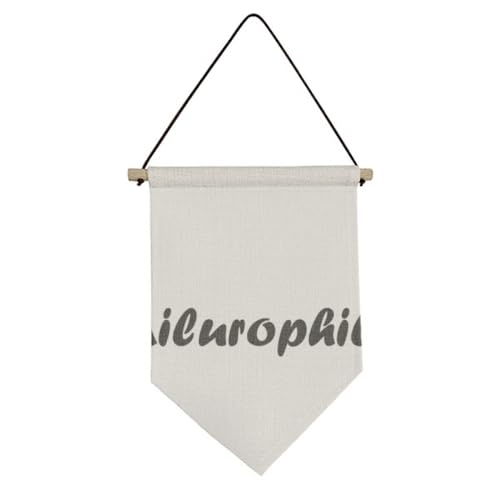 Drapeau en toile ailurophile et bannière suspendue Art Déco tendance pour mur