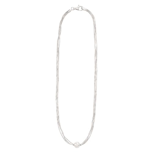 Silpada 'Thoreau' Multi-Strand Bead Necklace in Sterling Silver,3
