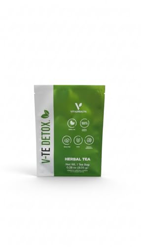 VITALHEALTH V-TE DETOX Té Herbal Original – Detoxificación Natural con Senna y Cardo Mariano | Vegano, Sin Azúcar | Rinde 4 litros | Bienestar Digestivo VITALHEALTH V-TE DETOX Té Herbal Original – Detoxificación Natural con Senna y Cardo Mariano | Vegano, Sin Azúcar | Rinde 4 litros | Bienestar Digestivo