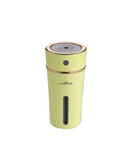 Wiederaufladbare 300 Ml USB Mini Luftbefeuchter Mit Batterie Nette Tasse Stil Kühlen Nebel Ultraschall-luftbefeuchter Mit Nacht Lichter Für-Amarillo