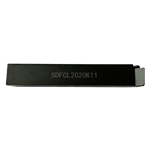 Porta herramientas para torno SDFCL2020K11 90° para insertos DCMT 32.5 miniatura 6