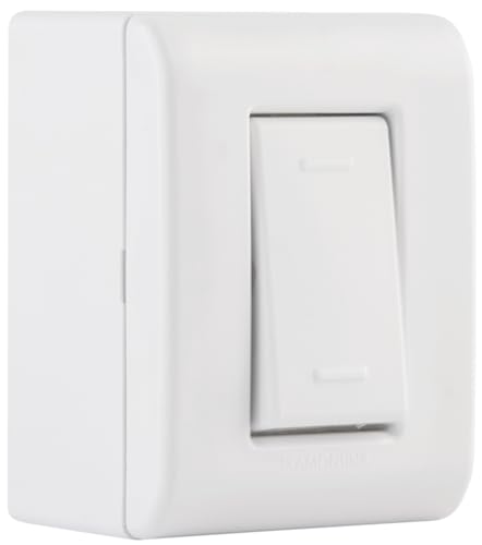 Tramontina Caixa de Sobrepor com 1 Interruptor Paralelo 10 A 250 V LizFlex Branca