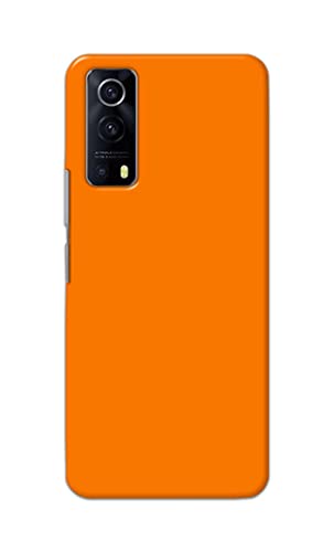 Image of Plain Orange Hard Back Case Cover for Vivo Y53S / IQOO Z3 Back Cover -(J5) VNS2229