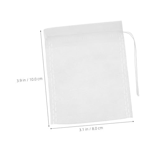 100 bolsas saquito con cordón para té y especias 8x10 cm miniatura 2