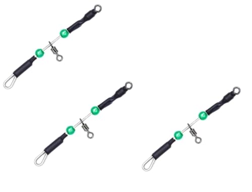 Kit 3 Micro Trave 5.5CM Surfcasting Short Arm Pesca Mare Beach Ledgering Attacco Lenza Piombo