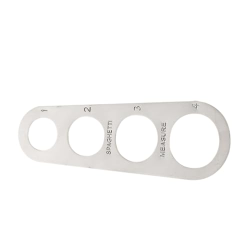 TOYANDONA Outil De Mesure Spaghetti En Acier Inoxydable 4 Trous Règle De Mesure Cuisine Portable Pour Contrôler Les Portions De Pâtes Ustensile Pratique Pour Cuisiner à La Maison