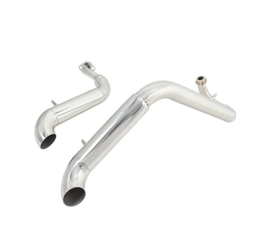 DINGZEN silenciador Bicicleta Silenciador De para Motocicleta, Completo, Extraíble para Virago 125 250 XV125 XV250 XV 125 250