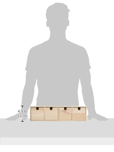 Artemio 14002155 Schubladenschrank, Holz, Beige, 44 x 10 x 15 cm