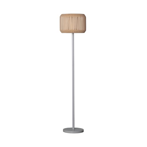 LEDKIA LIGHTING Lámpara de Pie Exterior de Metal LED Solar Nygala Natural
