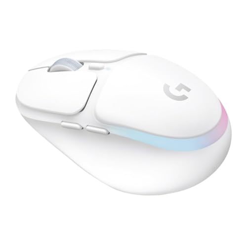 Logitech G G705 Draadloze Gamingmuis, Aanpasbare LIGHTSYNC RGB-Verlichting, LICHTSNELHEID Wireless, Bluetooth-Connectiviteit, Lichtgewicht, PC/Mac/Laptop - Wit - Afbeelding 4
